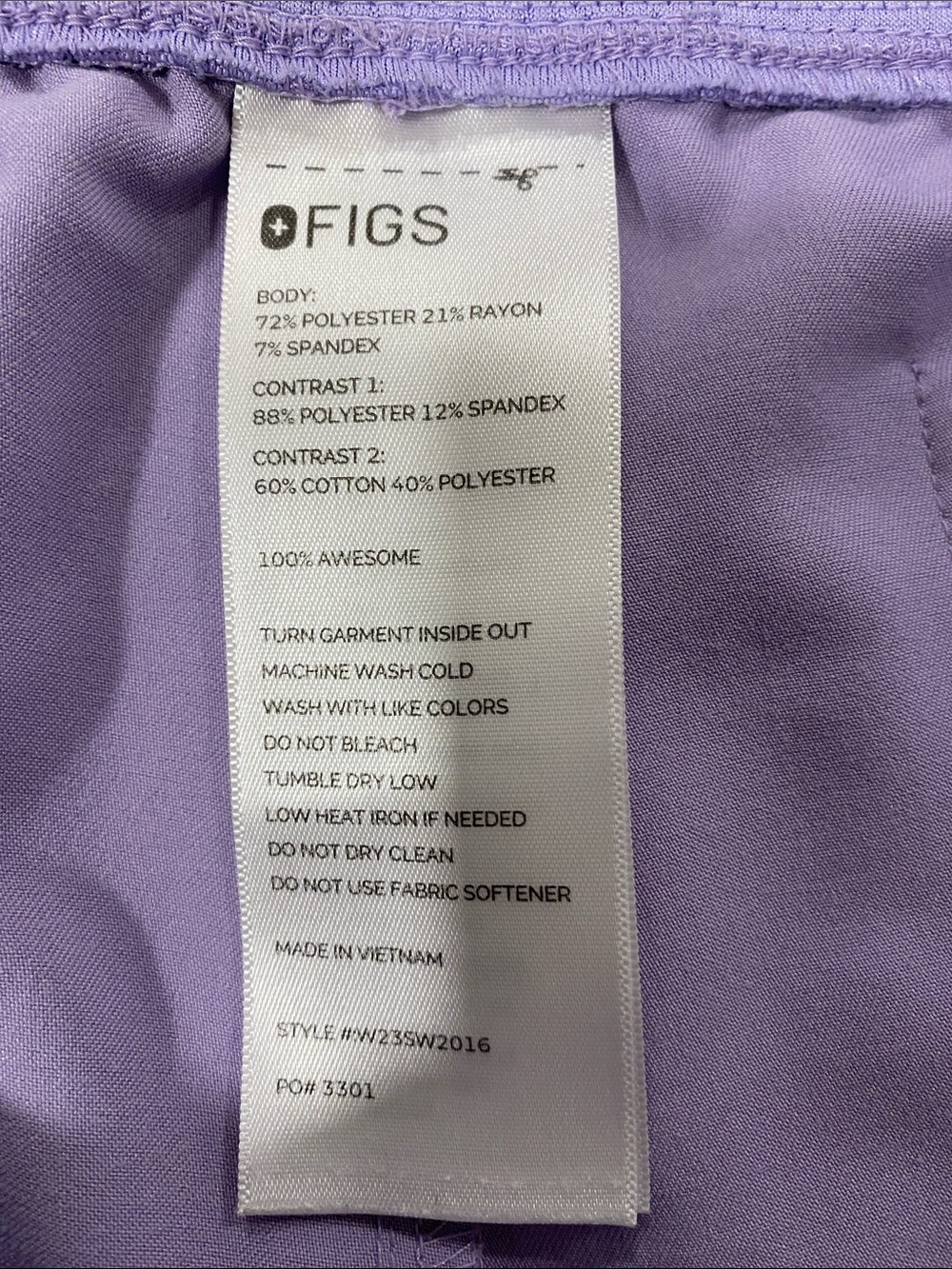 Figs Lavender Dew Women's jogger scrubs - Picture 4 of 4